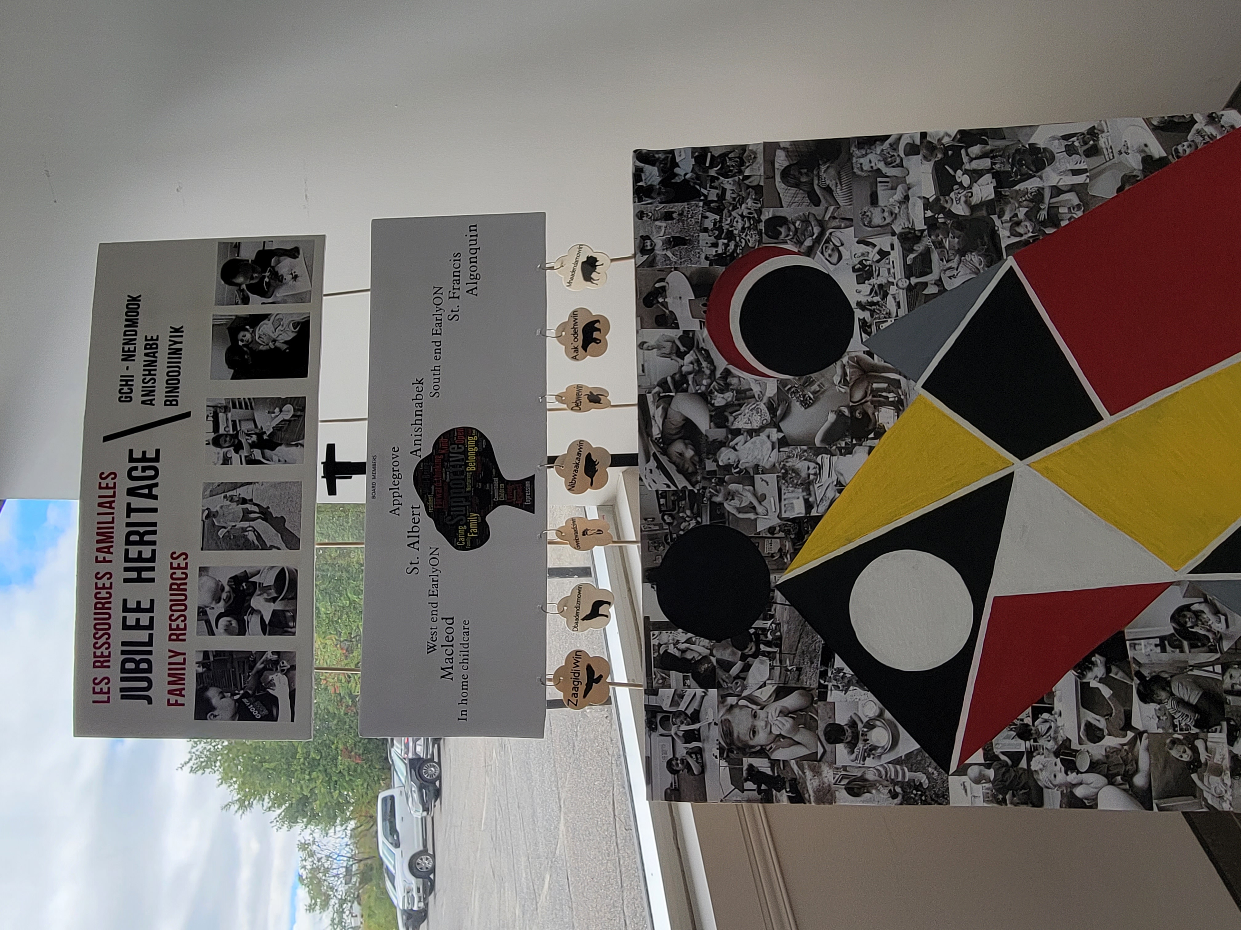 Image of display created by Jubilee Heritage family Resources, highlighting key elements of their programs